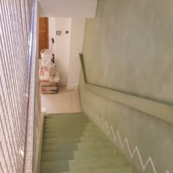 ClaudiCemento microcement on stairs installed by SOBO. Staircase