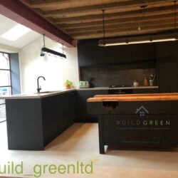 ClaudiCemento microcement installation by @build_greenltd , www.build-green.co.uk Kitchen