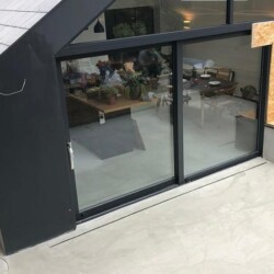 ClaudiCemento microcement on the floors installed by Lukasz - 07784989756. Outdoor patio
