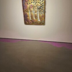 ClaudiCemento microcement deck on the walls installed by SOBO. Commercial - Art Gallery