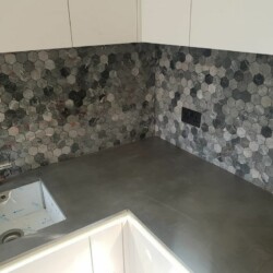 ClaudiCemento microcement installed by SOBO Kitchen