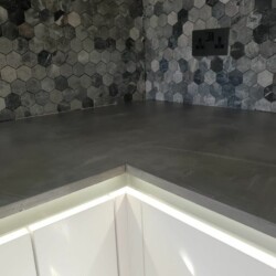 ClaudiCemento microcement installed by SOBO Kitchen
