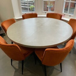 ClaudiCemento microcement Fine installed by Essex Metalworks Furniture