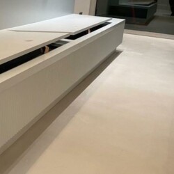 ClaudiCemento microcement on a floor installed by SM Refurbishment Ltd. www.smrefurbishment.co.uk. Residential flooring