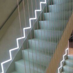 ClaudiCemento microcement on stairs installed by SOBO. Staircase