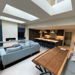 ClaudiCemento microcement on a floor installed by SM Refurbishment Ltd. www.smrefurbishment.co.uk. Residential flooring