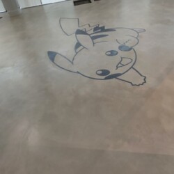 ClaudiCemento microcement DECK, Earth Grey,  installed by SOBO, www.bysobo.com. Commercial - office floor