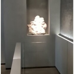 ClaudiCemento microcement BASE, light Grey,  installed by SOBO, www.bysobo.com. Commercial - Art Gallery