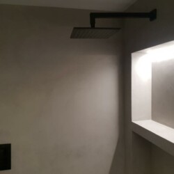 ClaudiCemento Microcement Fine matt finish, medium grey colour Bathroom