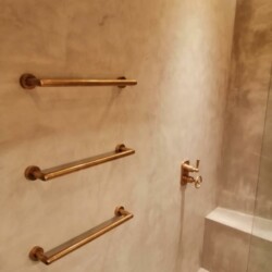 ClaudiCemento Microcement Deck, light Grey by Sobo, UK Bathroom