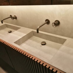 ClaudiCemento Microcement Deck, light Grey by Sobo, UK Bathroom