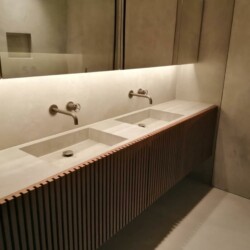 ClaudiCemento Microcement Deck, light Grey by Sobo, UK Bathroom