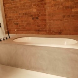 ClaudiCemento Microcement Deck, light Grey by Sobo, UK Bathroom