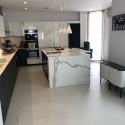 Microcement Fine installed by Stephen @ www.londonmicrocement.co.uk Kitchen floor