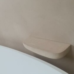 ClaudiCemento microcement DECK, Rose Grey,  installed by SOBO, www.bysobo.com. Bathroom